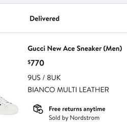 Men’s Gucci Shoes Size 9 White