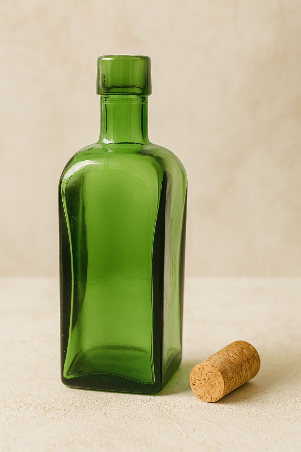 Wheaton USA 1970s Green Apothecary Reproduction Bottle, 2 x 5.75 in