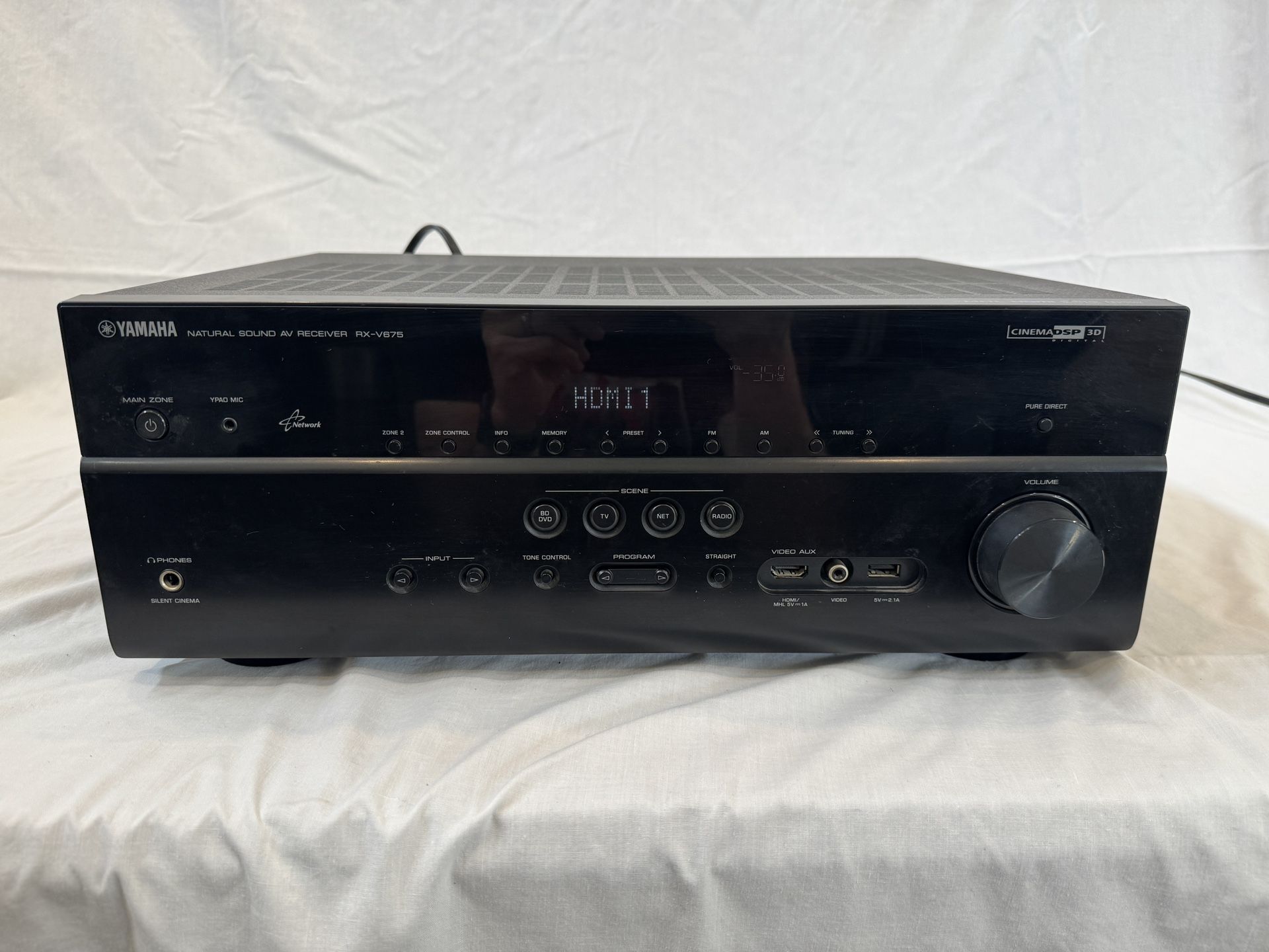 Yamaha RX V675 7.2 Channel 4K AV HDMI Receiver 