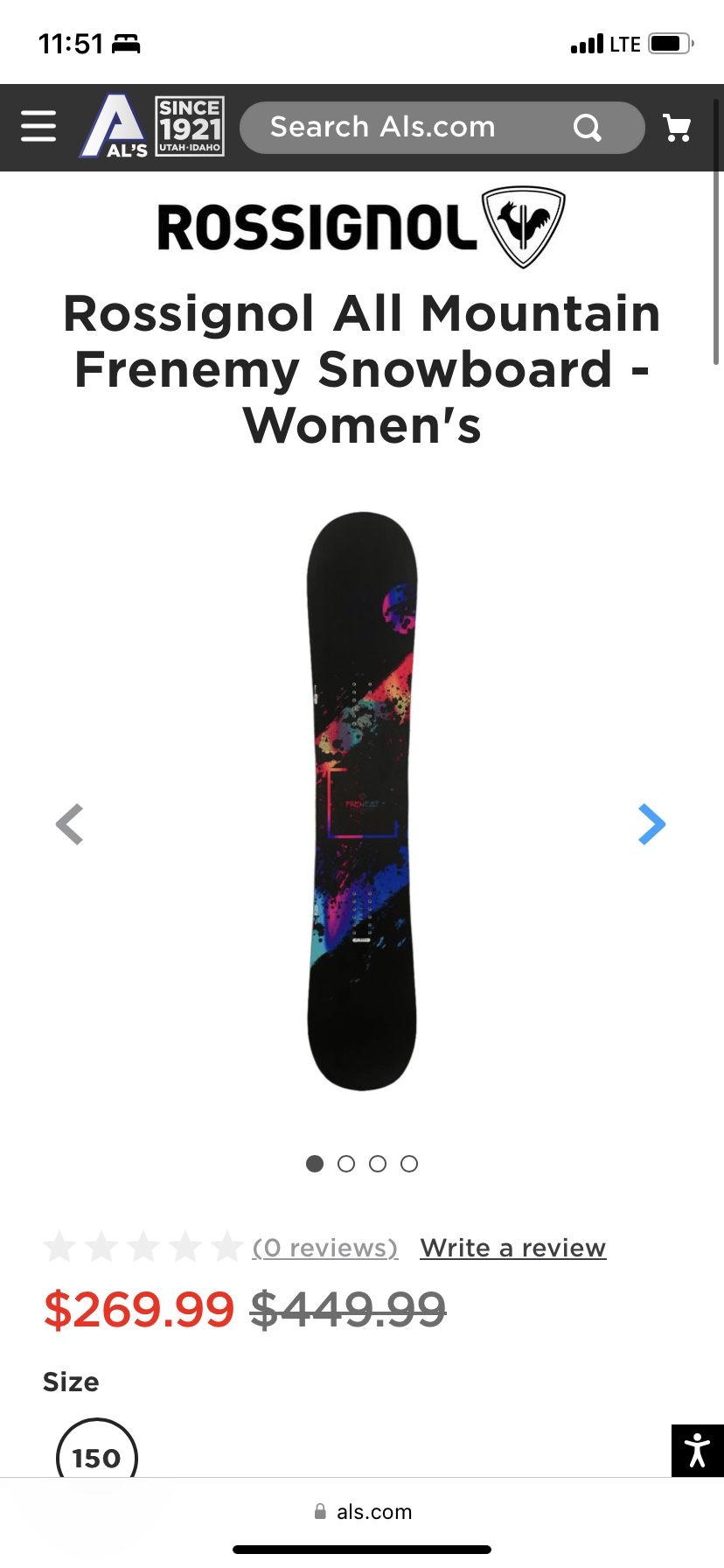 Rossignol Frenemy 144 Cm Woman Snow Board