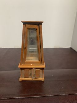 1:12 VINTAGE SHACKMAN DOLLHOUSE MINIATURE FURNITURE WOODEN CURIO CABINET JAPAN