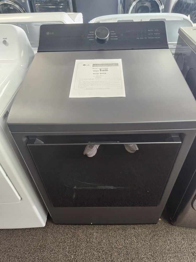 7.3 cu. ft. Vented SMART Electric Dryer in
Matte Black with EasyLoad Door and
Sensor Dry Teohnology