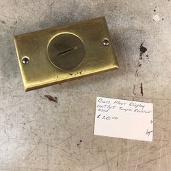 Brass Floor Display Outlet Tamper Resistant