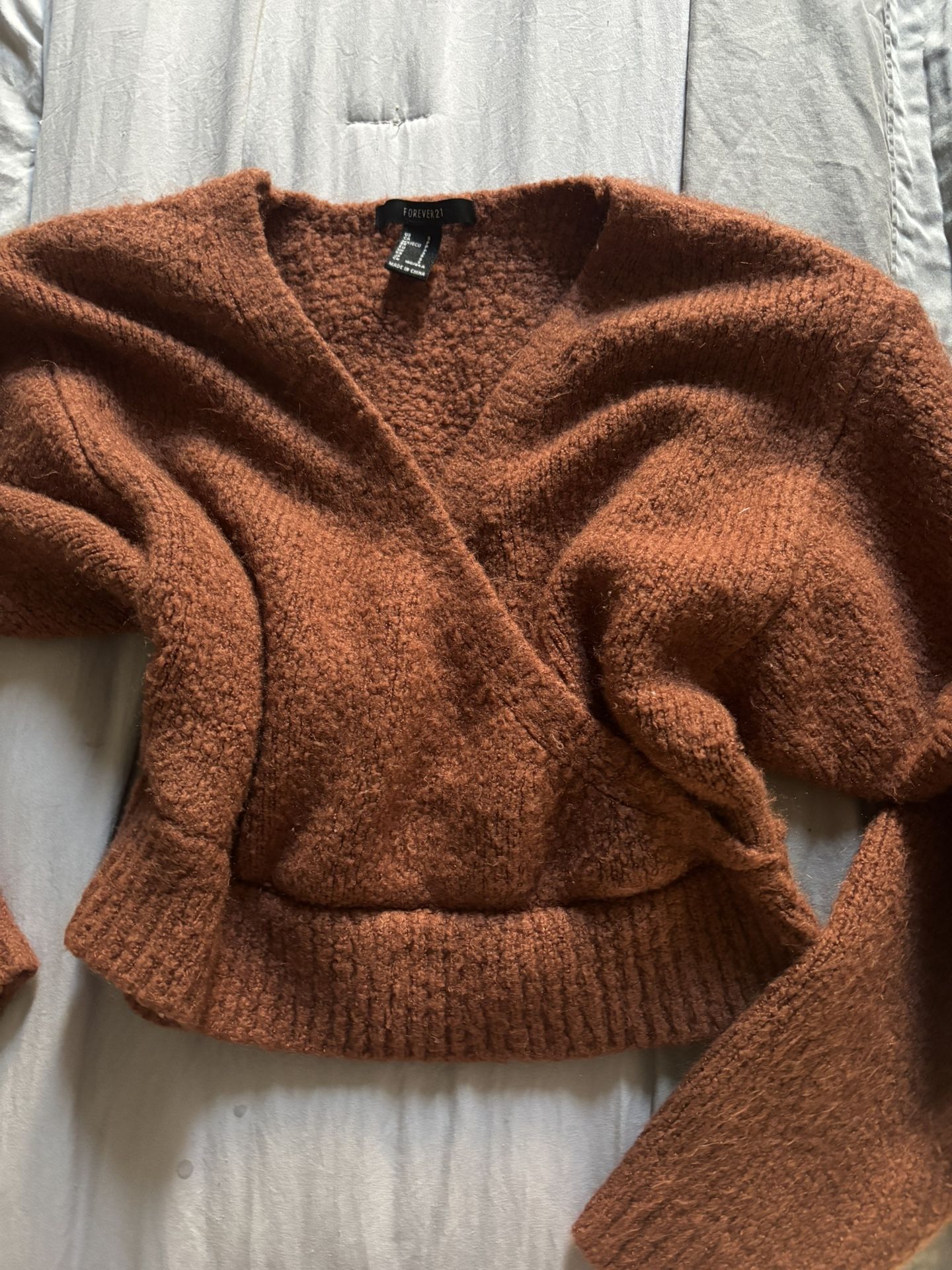 Brown Cardigan Sweater