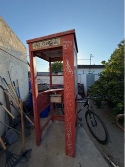 Antique phone booth