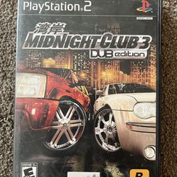 PS2 Video Game Midnight Club 3