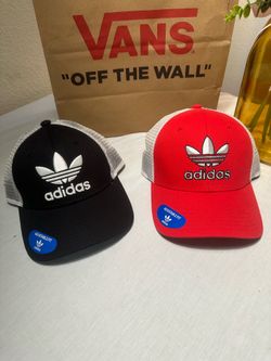 Two adidas hats new