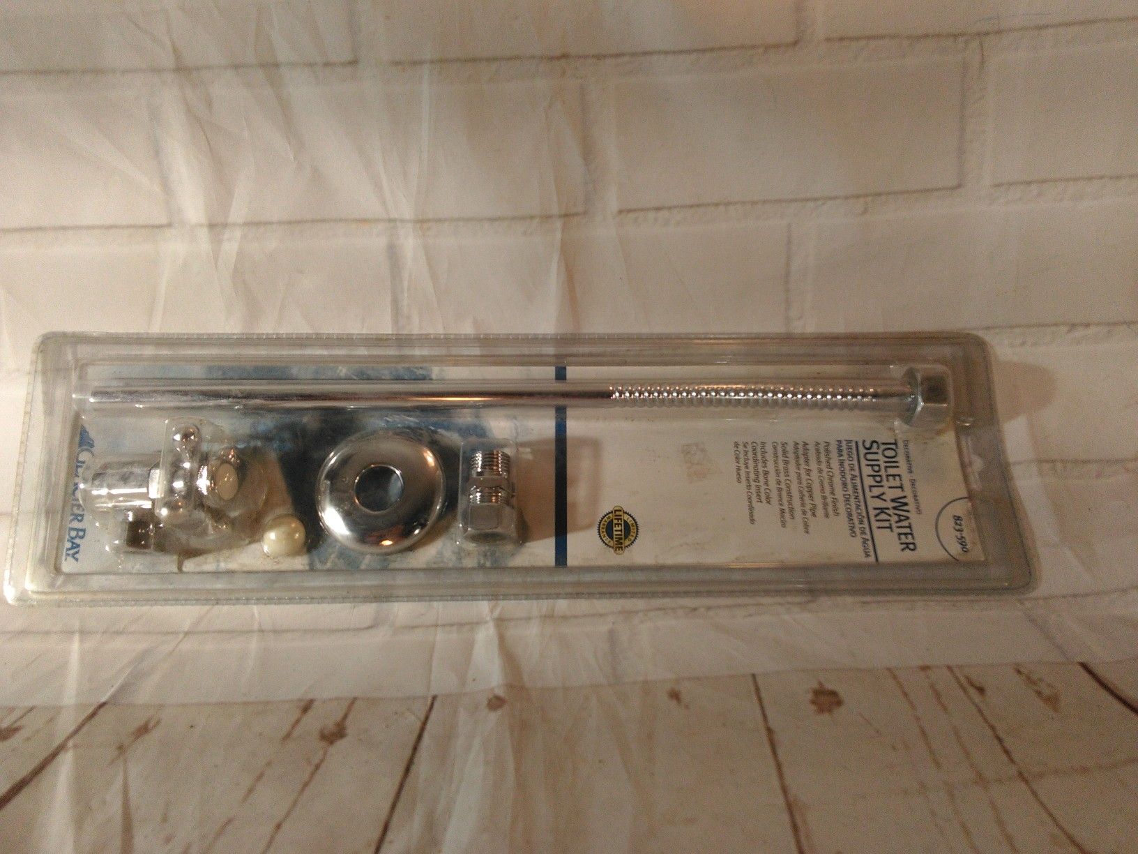 Glacier Bay Silver Chrome Toilet Water Supply Valve Kit 823-590 Plumbing New