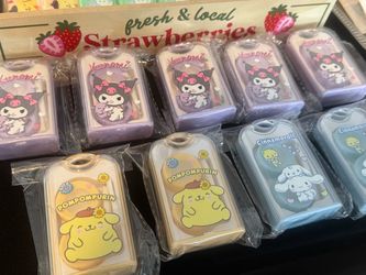 Sanrio HK Kuromi Cinnamoroll PomPom Contact Lens Cases
