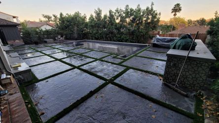 Artificial Grass And Pavers