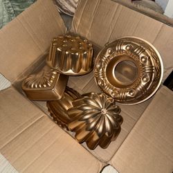 Vintage Copper Jello Molds