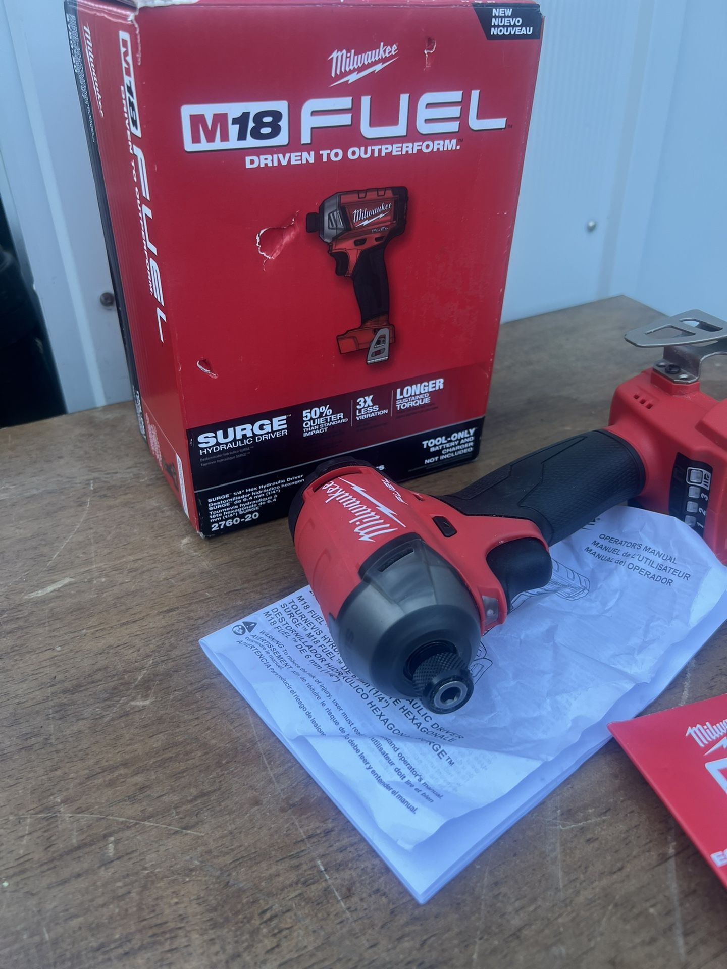 Milwaukee M18 FUEL SURGE 18V LithiumIon Brushless Cordless 1/4 in. Hex Impact Driver (ToolOnly