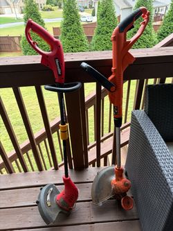 Homelite & Black+Decker Electric String Trimmers – Lot of 2