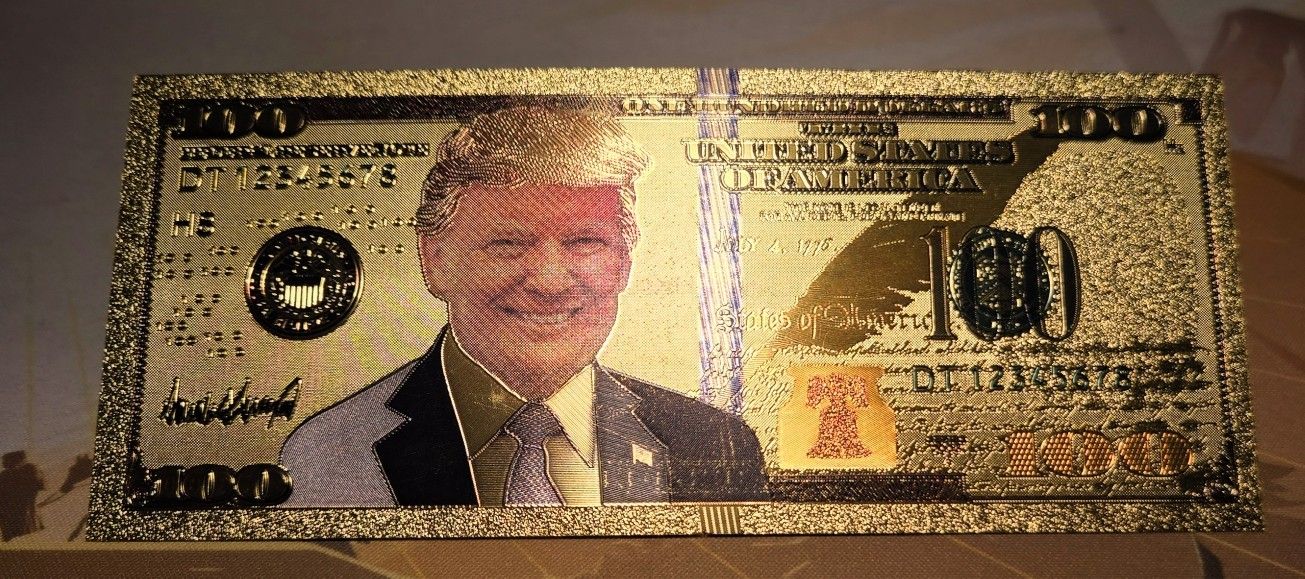 $100 Trump Gold Foil Note