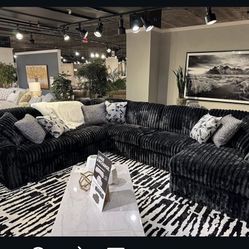 Brand New Super Plush Ashley’s Morning Madness Sectional 