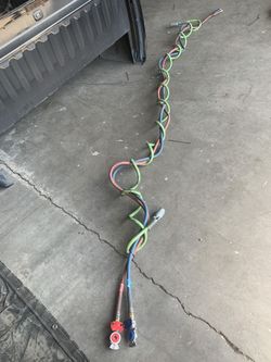 Tractor Trailer Rig Electric Cable & Air Line Hoses