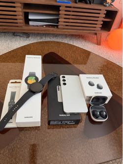 Used Samsung Galaxy S24, Galaxy Watch5, and Galaxy Buds2 for Sale