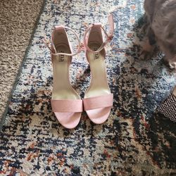 Heels Pink Size 8 Worn Once 