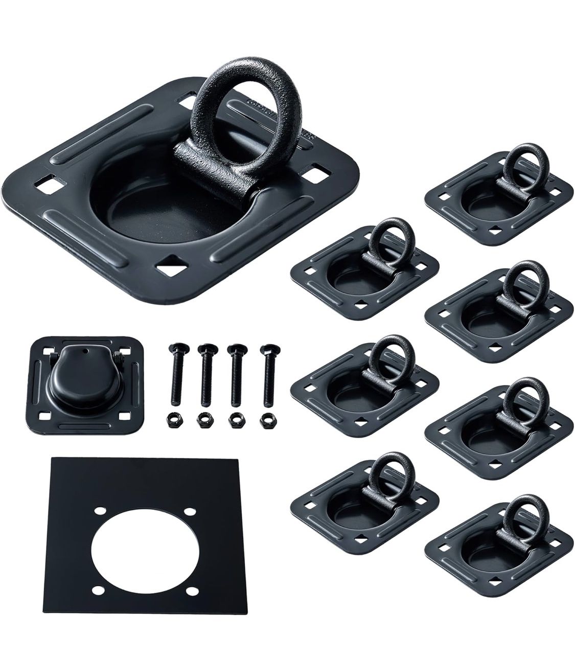 Lonffery 8 Pack Recessed D-Ring Tie Down Anchors D(6)