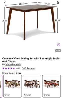 Dining Set with Chairs included