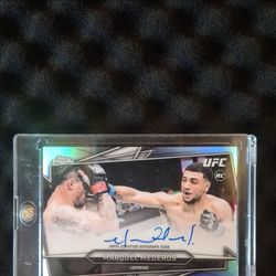 Topps Chrome UFC Marquel Mederos RC Auto Card