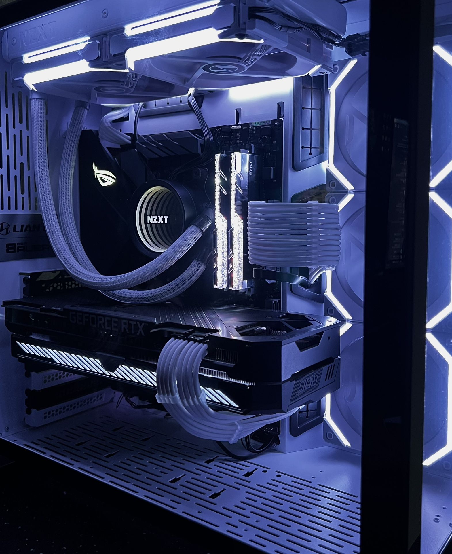Nzxt All in one cpu cooler and 5(3 120mm)(2 140mm)Lian Li SL fans