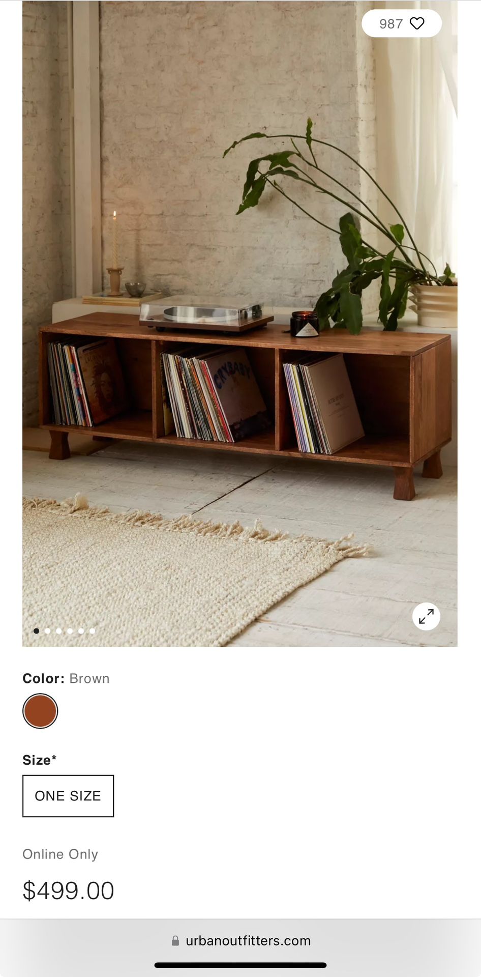 Urban Outfitters Ema Low Credenza (TV Stand / Vinyl Record Storage)