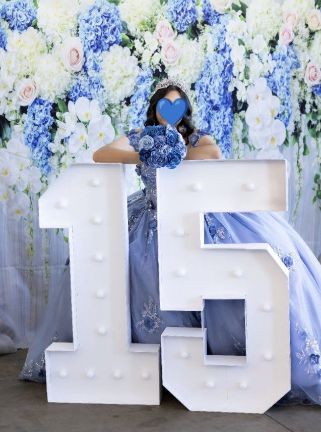 Cardboard 4-ft Light Up Numbers 