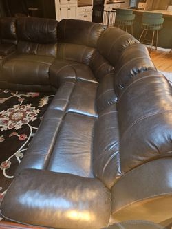 Free - Power Reclining Sectional, Gray