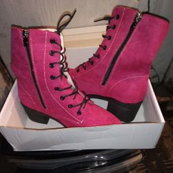 New Pink Boots