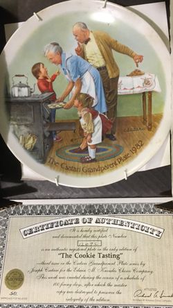 8-1/2 “ Edwin M Knowels China Co “Cookie Tasting”