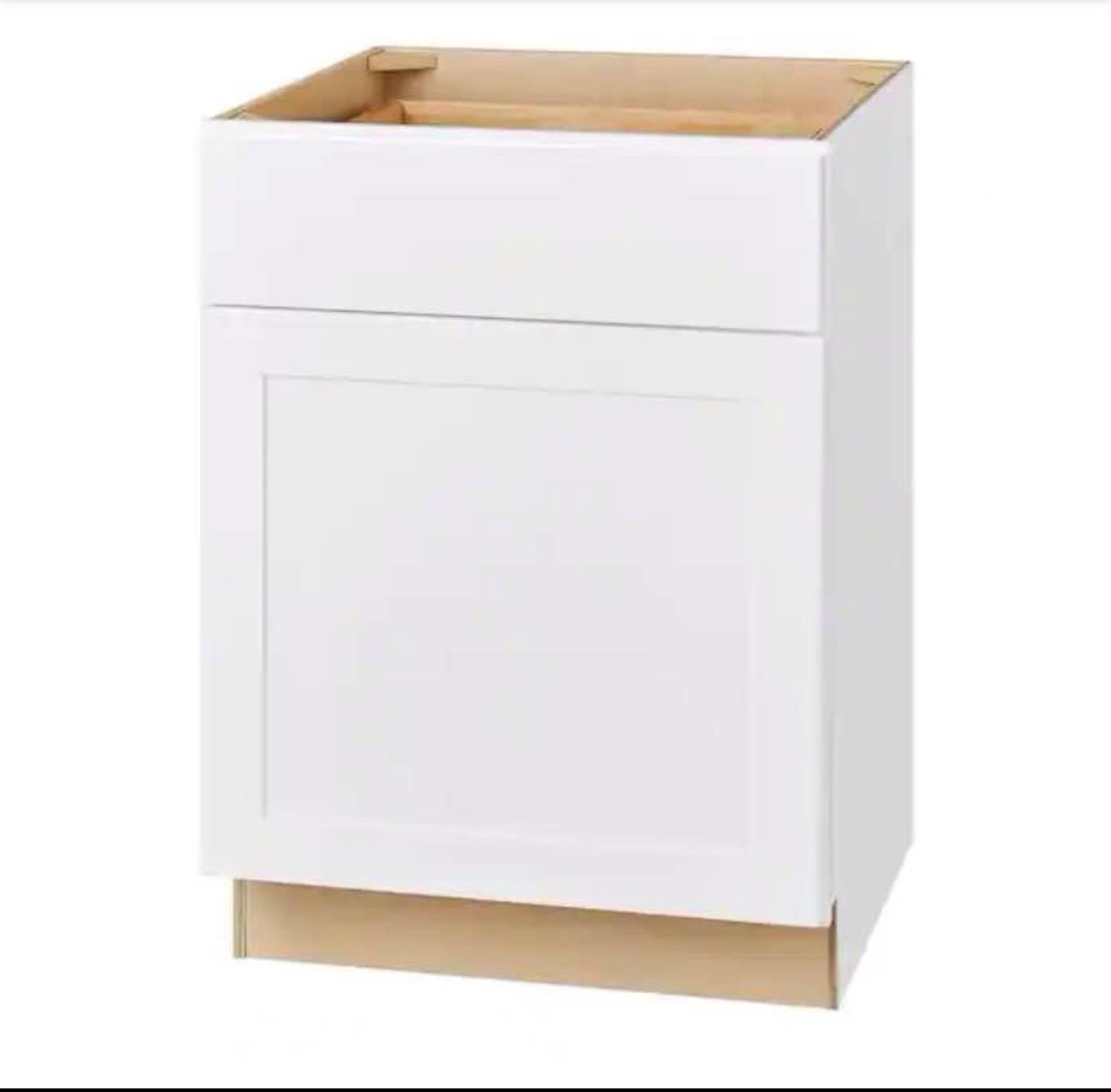 Hampton Bay Avondale 24 in. W x 24 in. D x 34.5 in. H Ready to Assemble Plywood Shaker Base Kitchen
