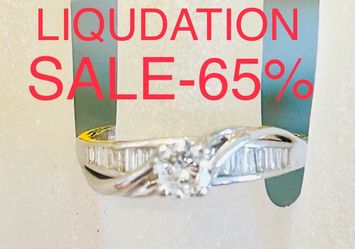 Engagement Wedding Diamond Ring Both As 1 Ring 💍 1.40 Carats NATURAL DIAMONDS 🎄🎄🎄🎄  SALE -65% FIND ANOTHER AT THIS PRICE ILL GIVE YOU $400 LESS!!