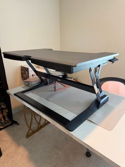 Ergotron WorkFit-TL Sit-Stand Desktop Workstation, Black