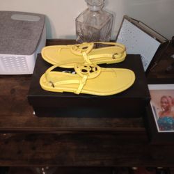 Coach Jaci Patent Sandal