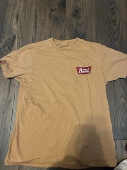 Brixton Men’s XL Beige Graphic Logo Crew Neck Short Sleeve T-Shirt Bundle