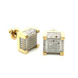 10k Diamond Cluster Earring 124784 1