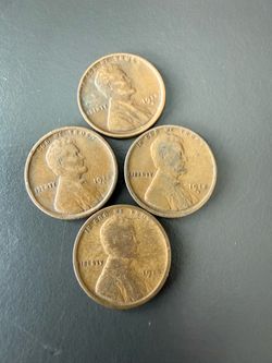 4 of the 1918 s Wheat pennies