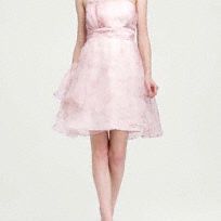 Pink Floral Off Shoulder Strapless Dress