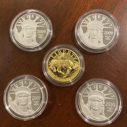 Platinum and Gold - US Mint Proofs