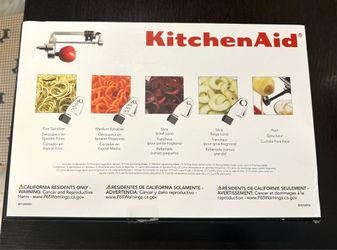 NEW-KitchenAid Spiralizer Attachments set