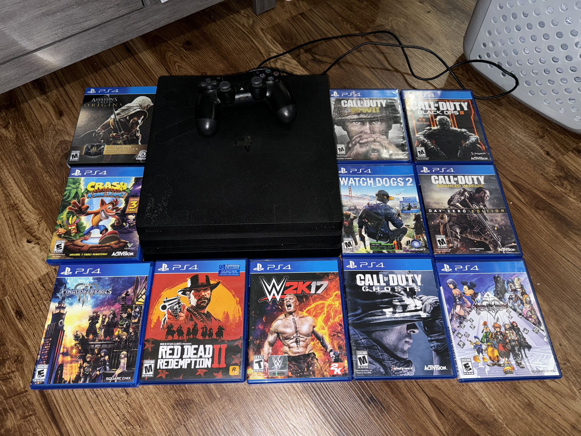 PS4 Pro With 11 Games 