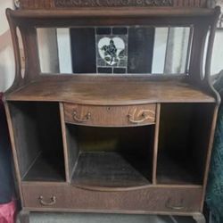 Antique Buffet wood cabinet 
