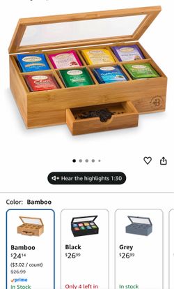 Tea organizer