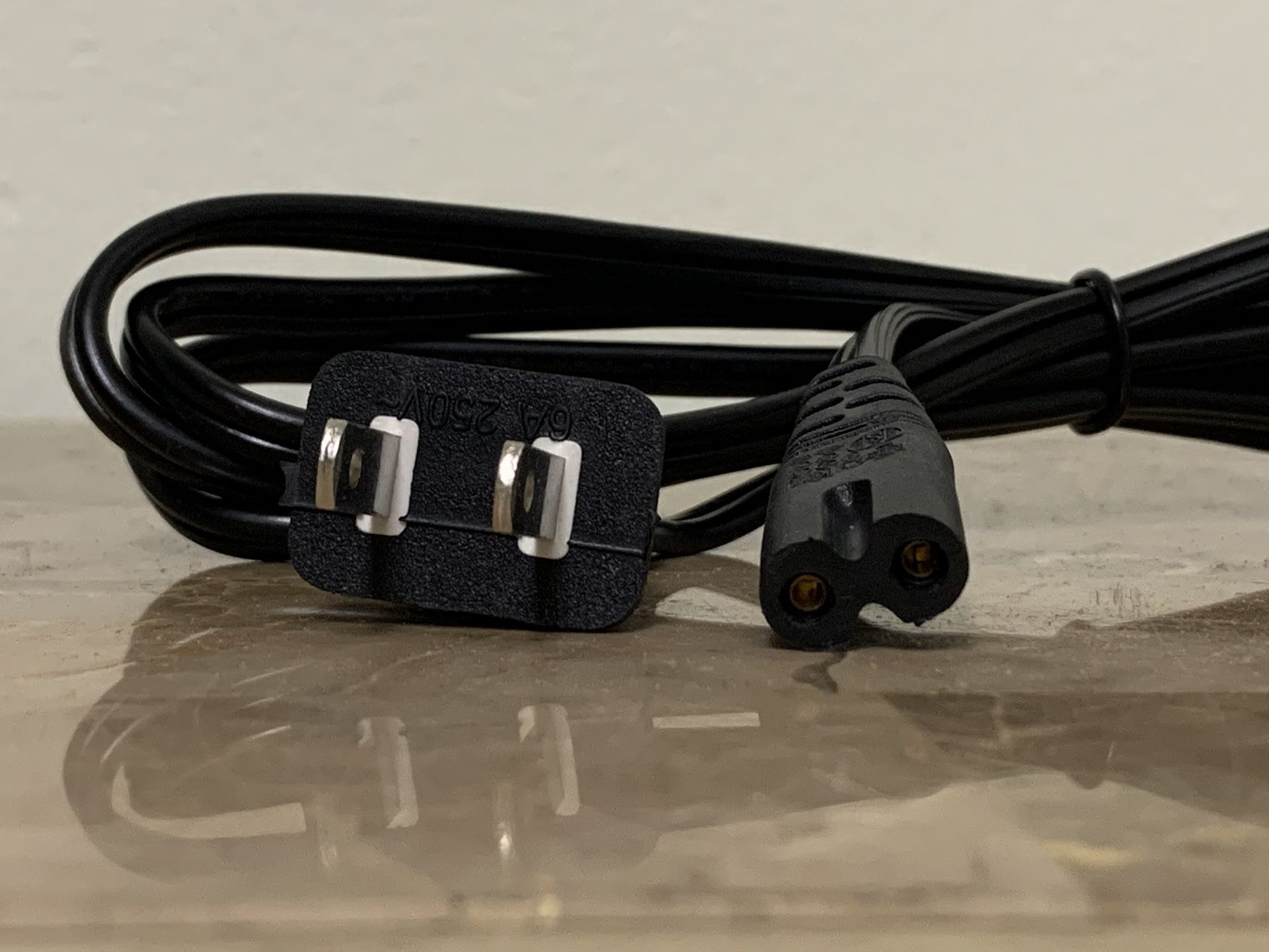 Universal Power cable 2 pin / 2 prong for desktop , AIO , monitor or other compatible devices