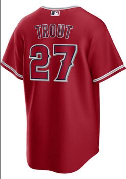 Mike Trout #27 Angels MLB Jersey
