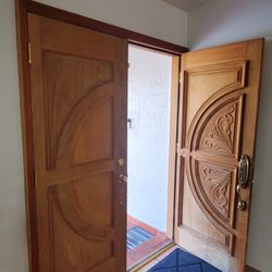 Solid Wood Double   Front Door