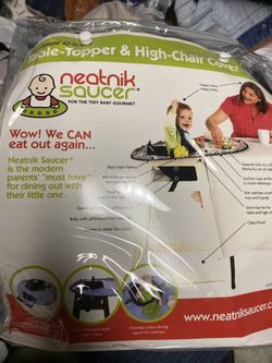 All in one table topper and high chair cover