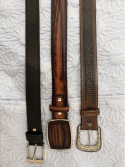 Mexican leather belts