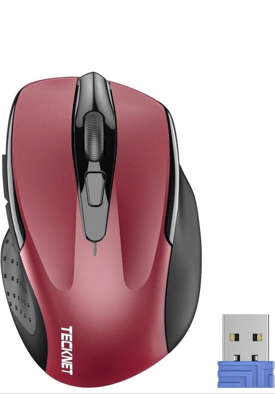 TECKNET Wireless Mouse, 2.4G Ergonomic Optical Mouse, Computer Mouse Model M003. TECKNET Wireless Mouse, 2.4G Ergonomic Optical Mouse, Computer Mouse